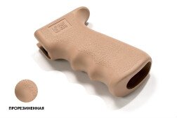 Рукоятка Pufgun Grip SG-A2/Tn, для Сайга, анатомическая, прорезиненная, песочный