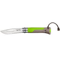 Нож Opinel N°08 Outdoor, зеленый