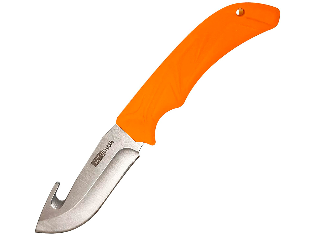 Нож AccuSharp Gut Hook Knife, разделочный, сталь 420