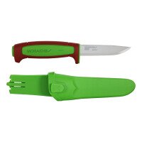 Нож Morakniv Basic 511 (C), 2024, Ivy Green/Dala Red