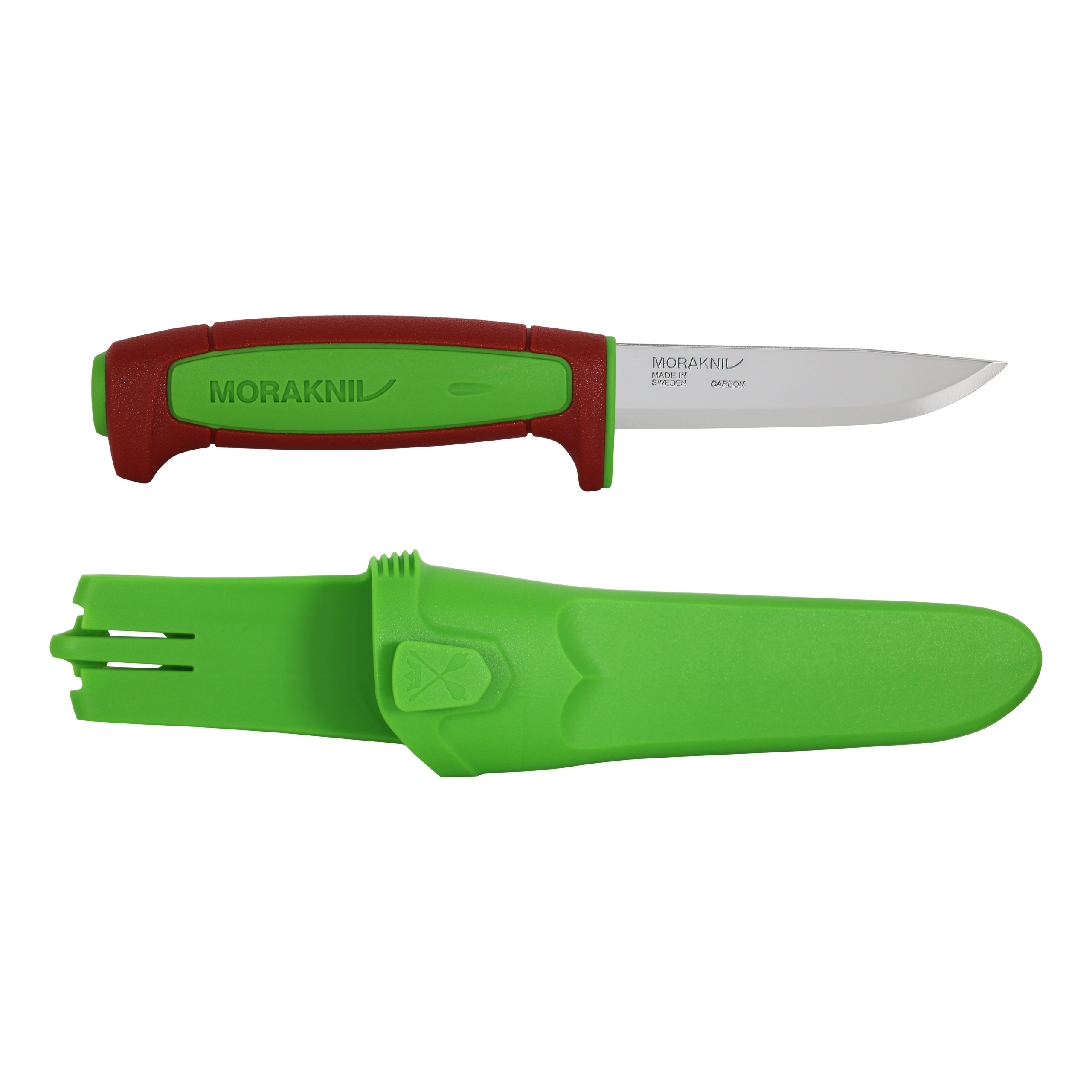 Нож Morakniv Basic 511 (C), 2024, Ivy Green/Dala Red