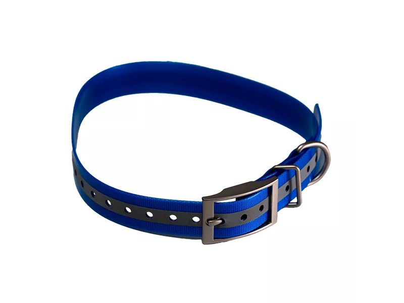 Светоотражающая синяя шлейка для GPS-ошейника ARTELV Collar