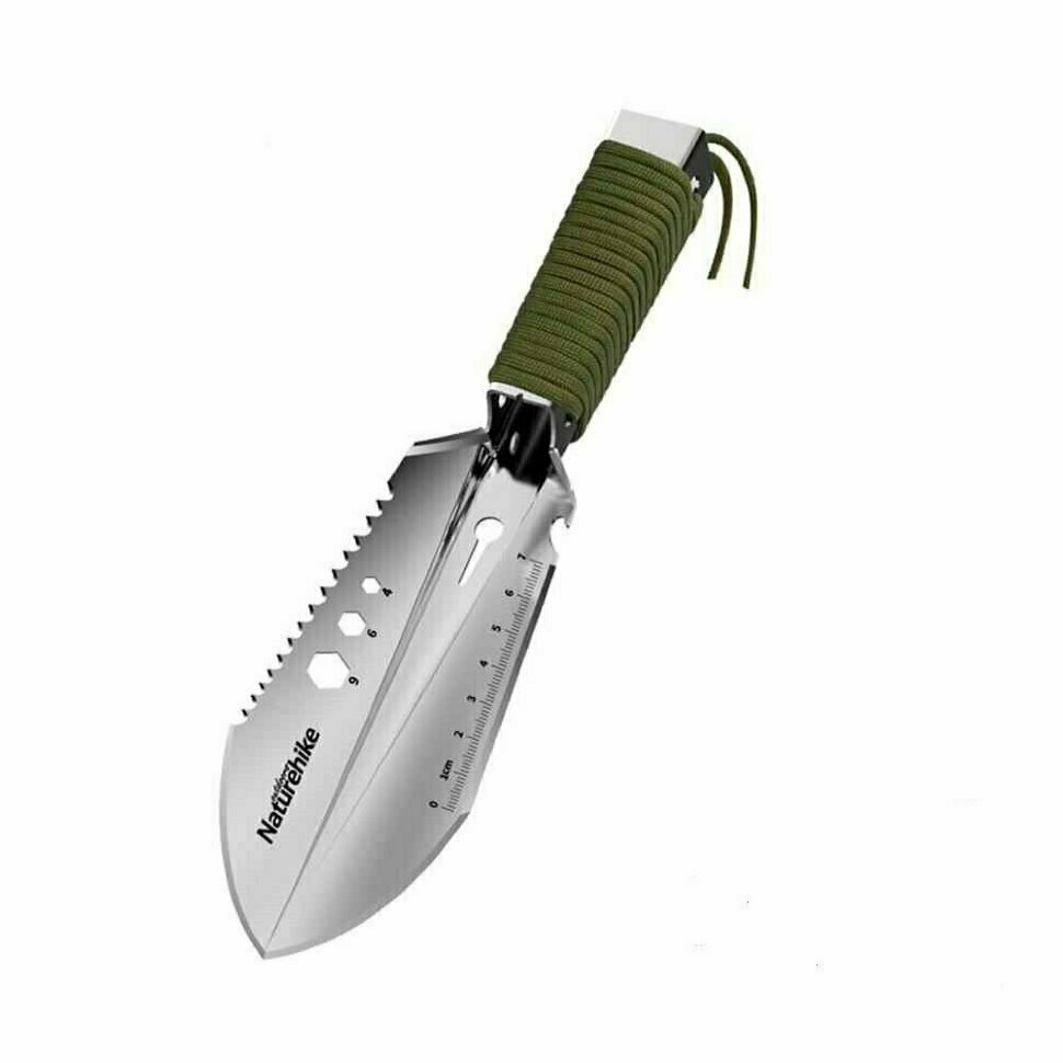 Лопата Naturehike NH20GJ001 многофункциональная ручная серебряный