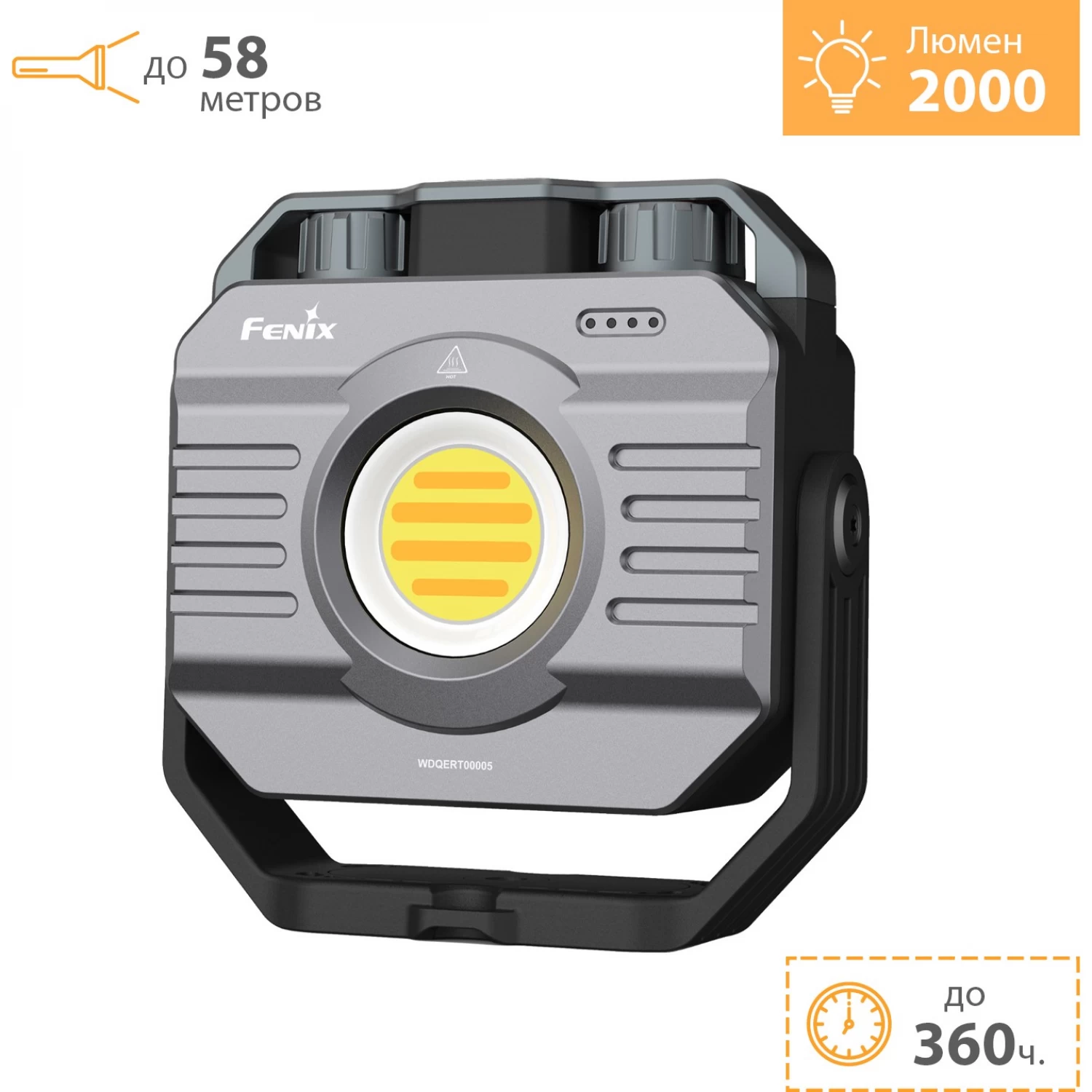 Фонарь Fenix кемпинговый CL28R многофункциональный серый 2000 люмен (Powerbank)