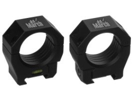 Кольца March GEN III 30мм на Picatinny, низкие (h=26мм)