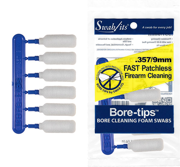Ершики поролоновые Swab-its Bore-tips, .357/9mm, 6 шт