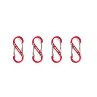 Карабин многофункциональный Naturehike NH20GS004 S-Type 4 см, 4шт