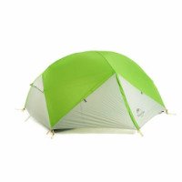 Палатка Naturehike Mongar NH17T007-M 20D, двухместная сверхлегкая, зелено-белая