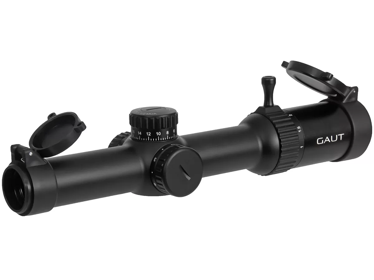 Прицел Gaut Obsidian 1-8x24, сетка 39, 1/2 МОА
