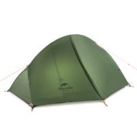 Палатка Naturehike NH18A095-D 20D одноместная сверхлегкая с ковриком зеленый