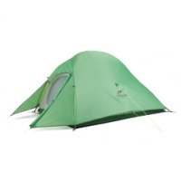 Палатка Naturehike Сloud up NH18T010-T 20D одноместная сверхлегкая с ковриком, зеленый