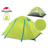 Палатка Naturehike P-Series NH18Z022-P 210T65D двухместная, светло-зеленая 2