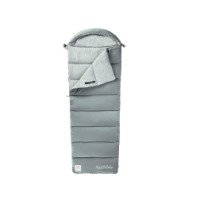 Спальный мешок Naturehike CNK2350WS023 M400 ультралегкий с капюшоном весна осень серый, молния cправа