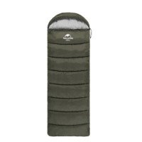 Спальный мешок Naturehike U Series Двойной хлопок осень-зима зеленый U350, молния справа