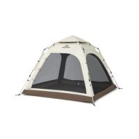 Палатка Naturehike Ango Automatic CNK2550WS010 трехместная, большая, бежевая с коричневым
