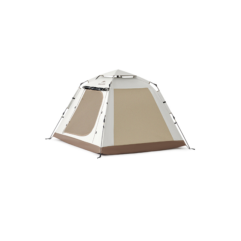 Палатка Naturehike Ango Picnic CNK2450WS021 трехместная c навесом бежевая c черным