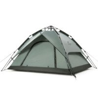 Палатка Naturehike автоматическая NH21ZP008, трехместная, серо-зеленая