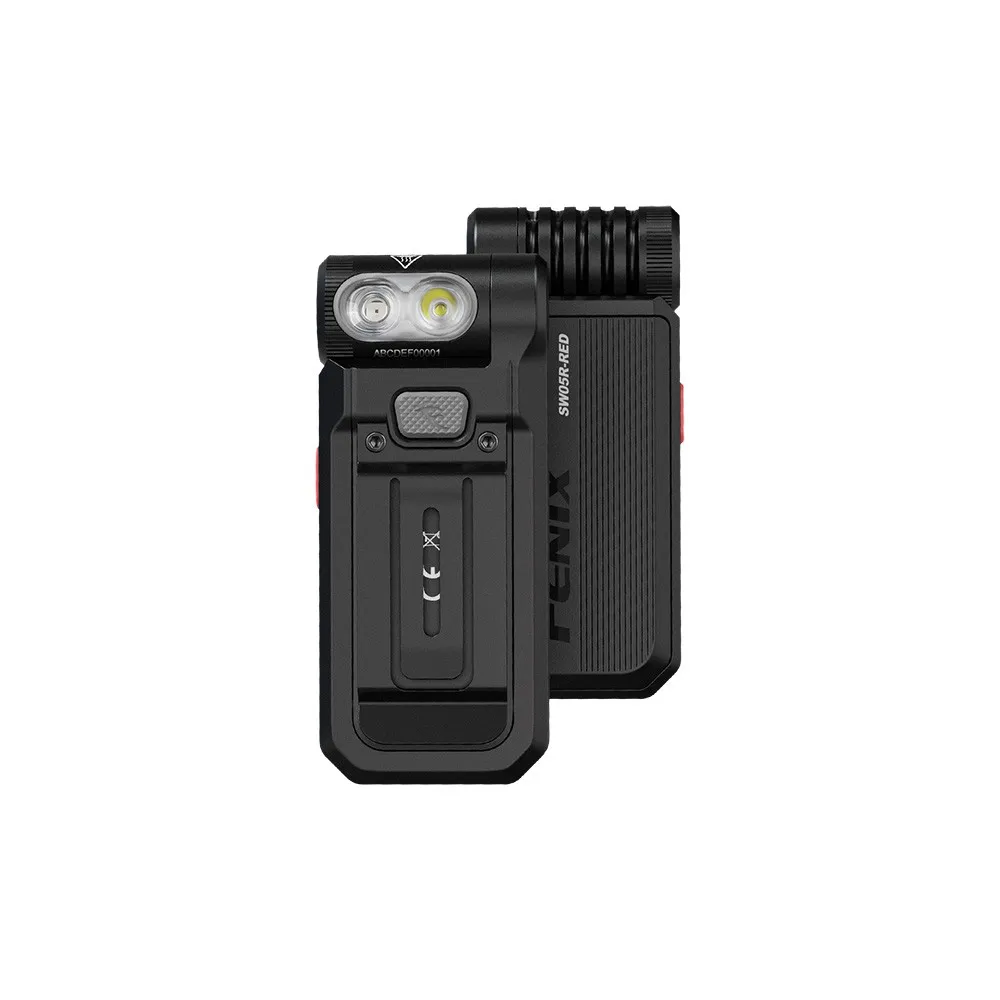 Фонарь Fenix многофункциональный SW05R-RED с красной подсветкой, черный
