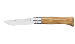 Нож Opinel N°08 Olive wood в коробке с чехлом 001004
