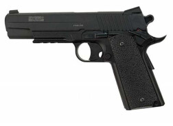 Пистолет пневматический Swiss Arms SA 1911 (Colt 1911), к.4,5 мм, металл, черный, 121 м/с, 288013