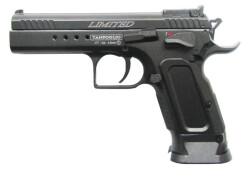 пистолет пневматический Cybergun Tanfoglio Limited Custom, к.4,5 мм, металл, блоубэк, черный, 91 м/с
