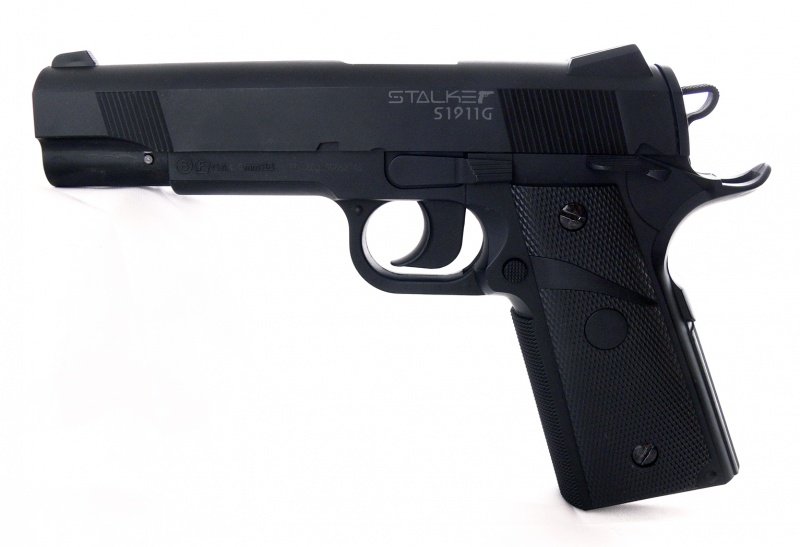 Пистолет пневматический Stalker S1911G (Colt 1911), 4.5мм, пластик