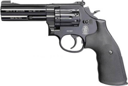 Револьвер пневматический Smith&Wesson 586 4", 4,5 мм, черный, 4480004/4480013