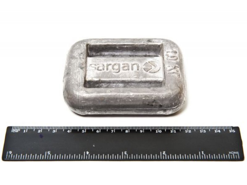 Груз Sargan 1 кг без покрытия, GRSAR1
