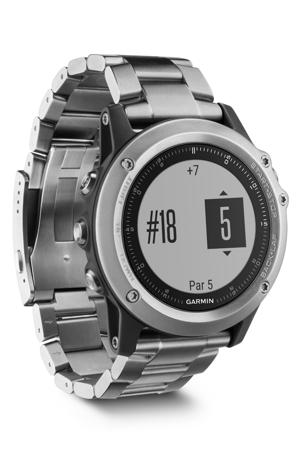 Часы Garmin Fenix 3 HR серебряный с титановым браслетом 010-01338-79