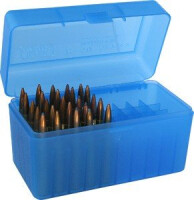 Коробка для патронов MTM Case-Gard RL-50, синяя