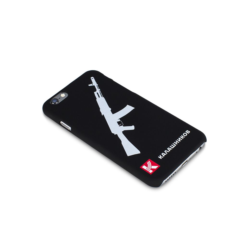 Чехол для iPhone 6/6s с силуэтом автомата Калашникова и фирменным логотипом