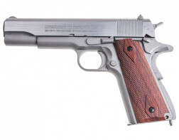 Пистолет пневматический Swiss Arms SA1911 Seventies Stainless Pistol (Colt 1911), к.4.5мм, 288509