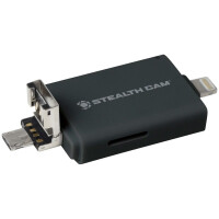 Универсальный адаптер для SD/Micro SD с выходом USB, Micro USB, Lightning, Stealth Cam DDMCR