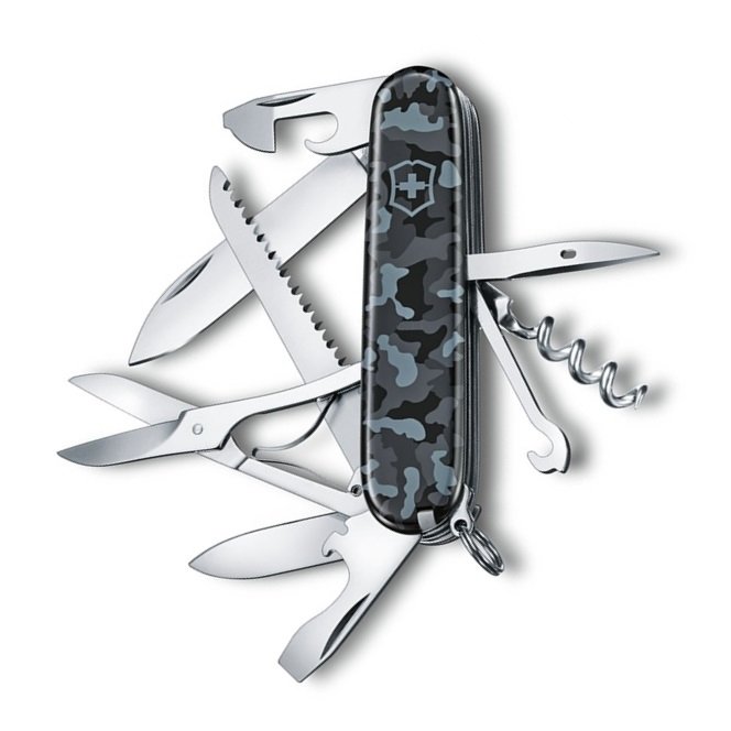Нож перочинный Victorinox Huntsman 91мм 15 функций морской камуфляж, 1.3713.942