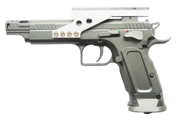 Пистолет пневматический Cybergun Tanfoglio Gold Custom, 4.5 мм, металл, блоубэк