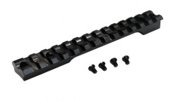 Планка Weaver на Zastava M70, 13 слотов, общая длина 142 мм., расстояние между винтами 22 и 12,9 мм., черный, 118 гр.