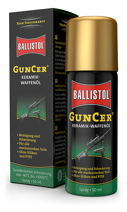 Масло оружейное керамическое Ballistol GunCer, спрей, 50мл
