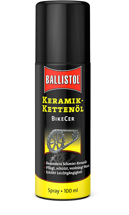 Масло керамическое Ballistol BikeCer для велосипедных цепей, спрей, 100мл