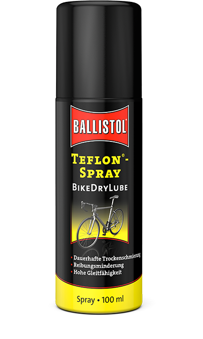 Смазка тефлоновая для велосипедов Ballistol BikeDryLube, спрей, 100мл