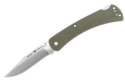 Нож складной Buck 110 Slim Pro, Green Micarta