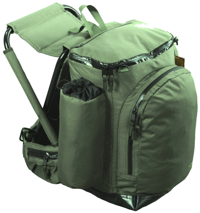 Рюкзак Avi-Outdoor Fiskare с раскладным стулом, зеленый