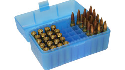 Коробка для патронов MTM Case-Gard RM-50, синяя