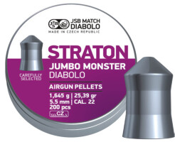 Пули JSB Straton Jumbo Monster .22, 1.645 г, 5.510 мм, 200 шт