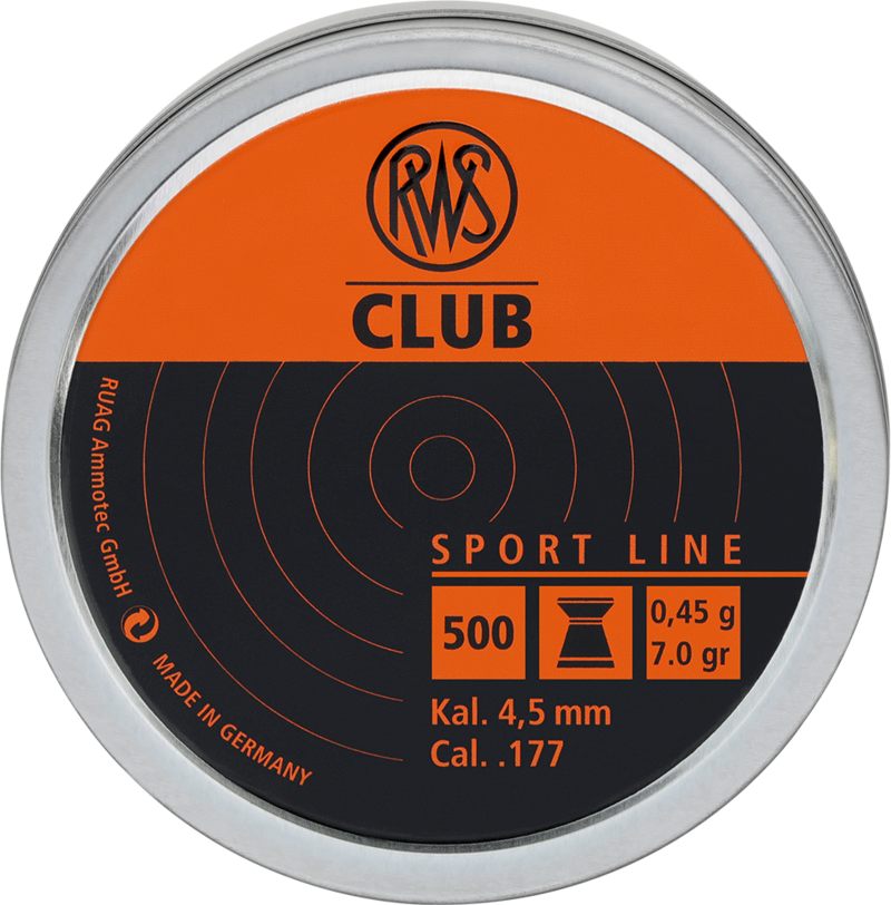 Пули RWS Club 0.45 г, 4.5 мм, 500 шт
