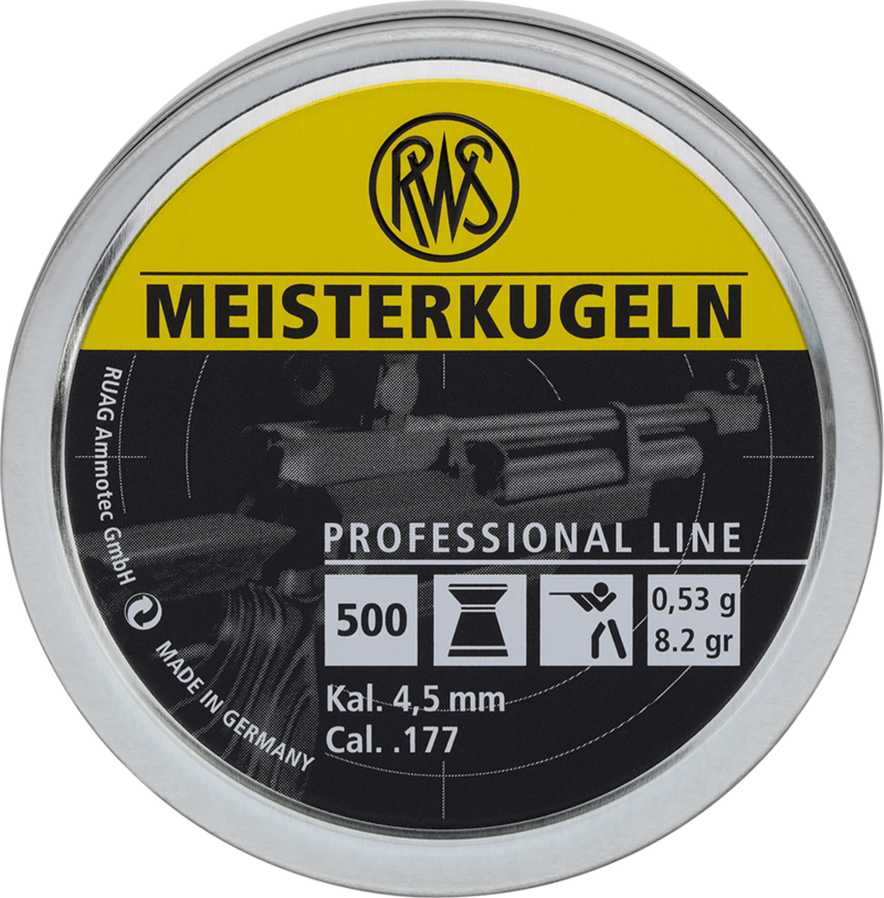 Пули RWS Meisterkugeln 0.53 г, 4.50 мм, 500 шт
