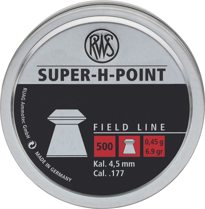 Пули RWS Super-H-Point 0.45 г, 4.5 мм, 500 шт