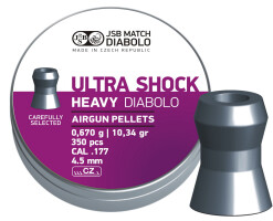 Пули JSB Ultra Shock Heavy .177, 0.670 г, 4.500 мм, 350 шт