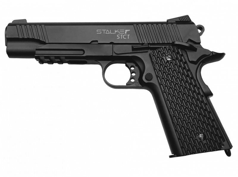 Пистолет пневматический Stalker STCT (Colt 1911 Tactical), 4.5мм, металл, HOP-UP, блоубэк