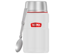 Термос для еды THERMOS KING SK-3020 RCMW 0.71L, складная ложка, белый