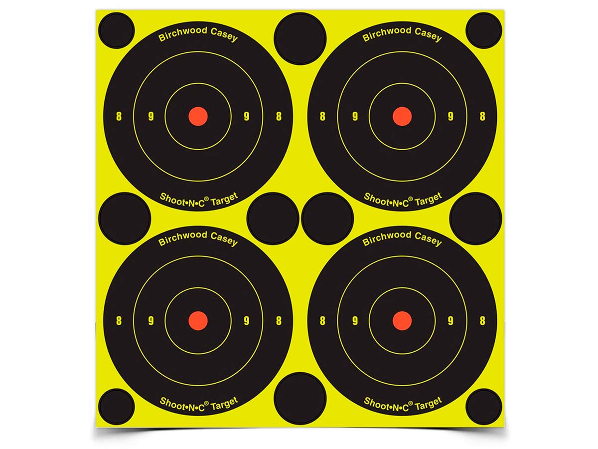 Мишень осыпающаяся Birchwood Shoot•N•C Bull's-eye Target Ø 3″ 240шт.